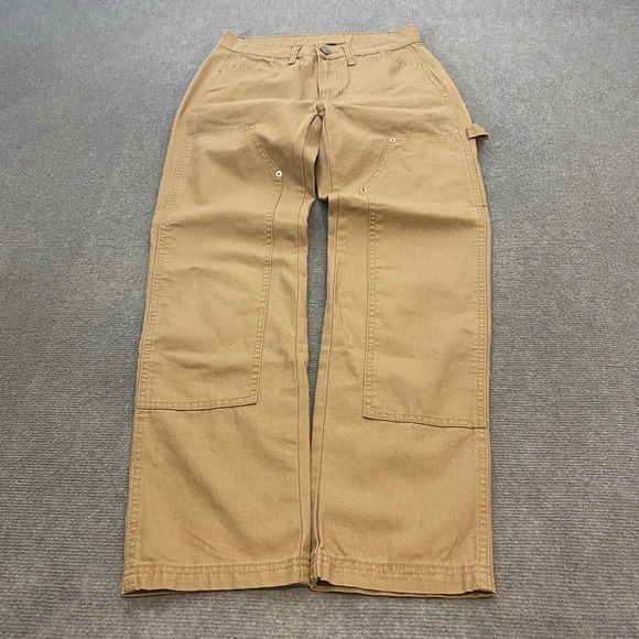 No Boundaries Double Knee Pants Mens Size‎ 28x30 Brown Y2K Streetwear Grunge - Picture 1 of 12